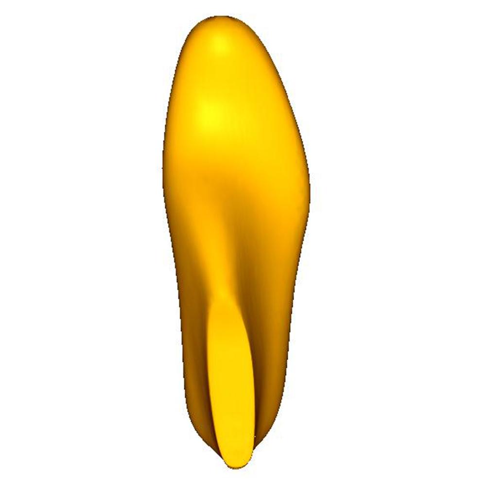 Mens Formal Round Toe - 18mm Heel Height / 19mm Toe Spring - TOP VIEW