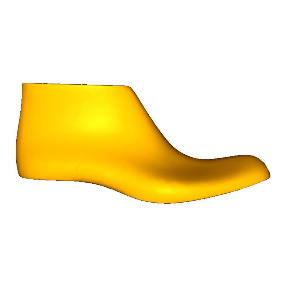 Mens Military Boot Bump Soft Square Toe - 25mm Heel Height / 25mm Toe Spring - SIDE VIEW