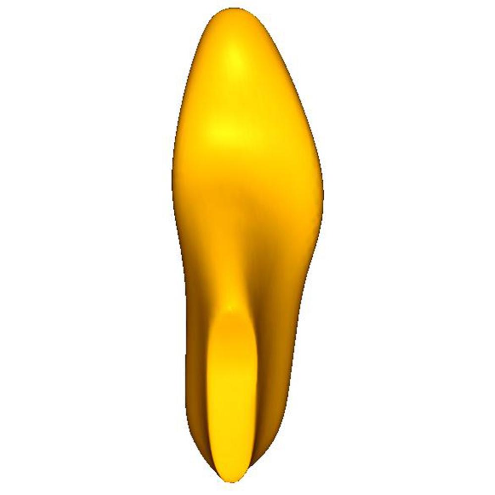 Mens Fashion Formal Almond Toe - 22mm Heel Height / 15mm Toe Spring - TOP VIEW