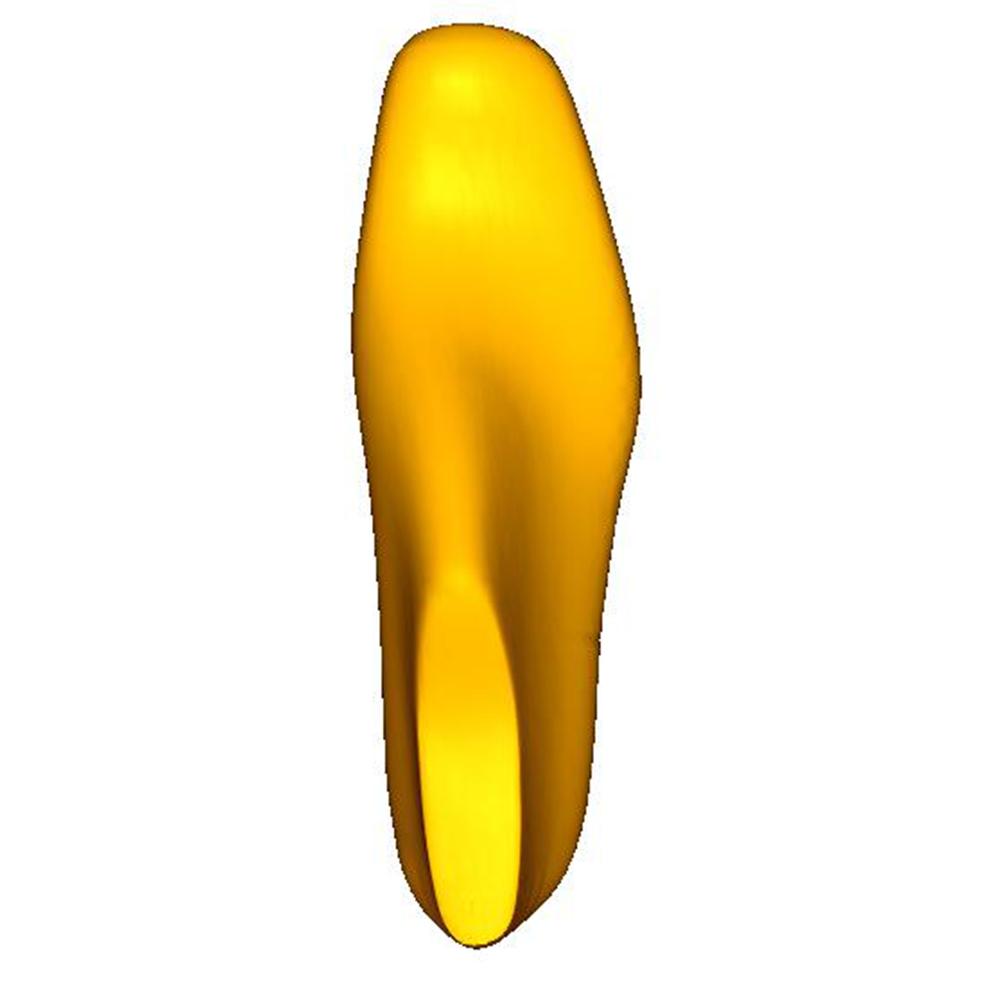 Mens Classic Toe Soft Square - 22mm Heel Height / 15mm Toe Spring - TOP VIEW