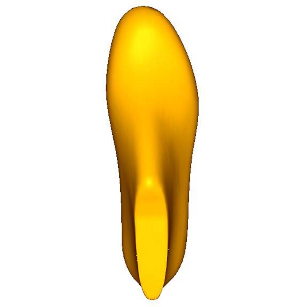 Ladies Pump Round Toe - 8mm Heel Height / 8mm Toe Spring - TOP VIEW