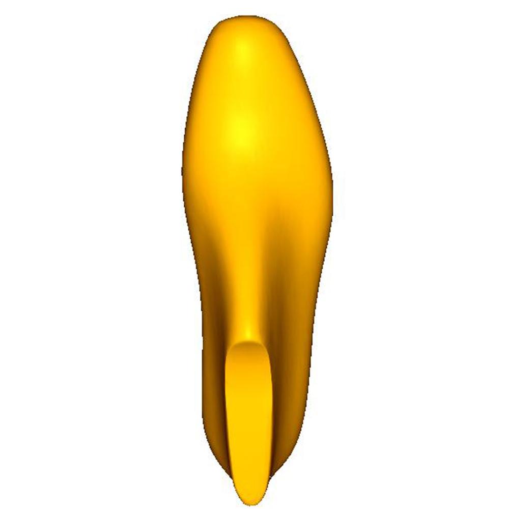 Ladies Pump Soft Square - 10mm Heel Height / 10mm Toe Spring - TOP VIEW