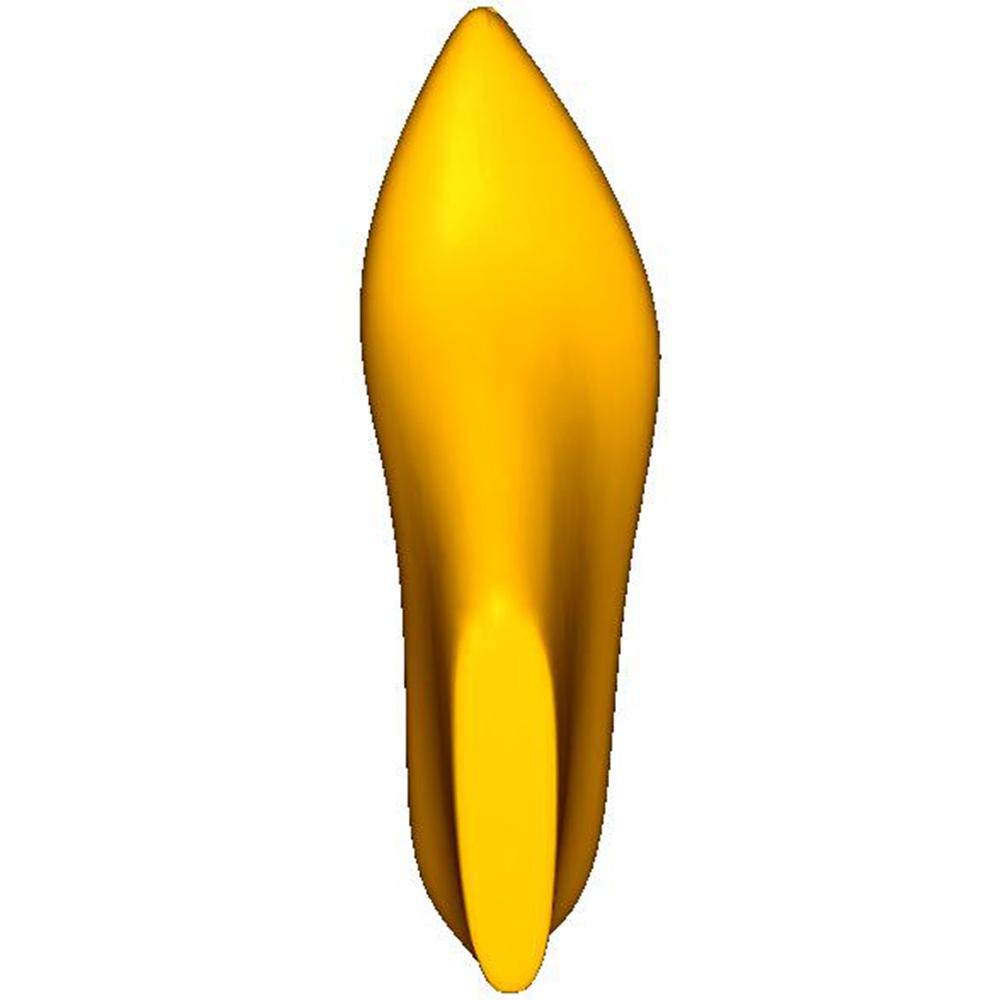 Ladies Pump Pointed Toe - 8mm Heel Height / 10mm Toe Spring - TOP VIEW